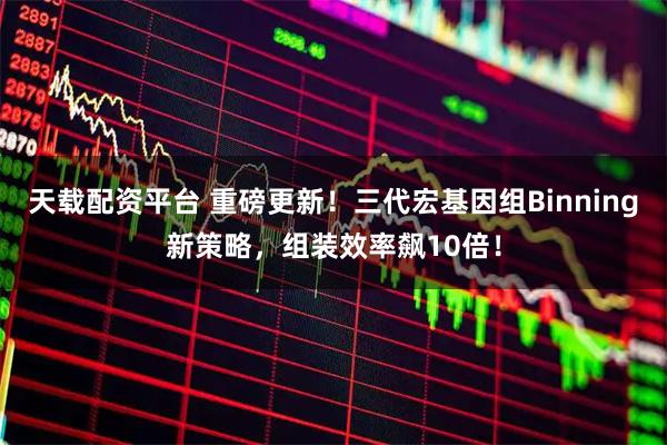 天载配资平台 重磅更新！三代宏基因组Binning新策略，组装效率飙10倍！